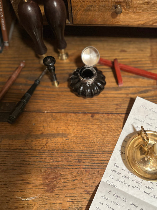 Glass Inkwell