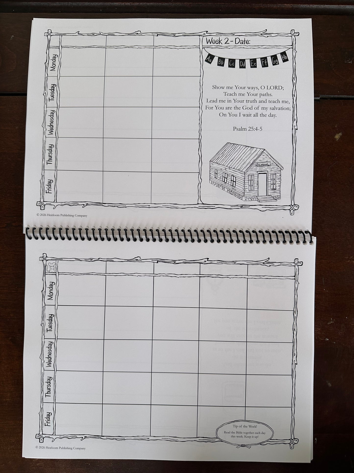 My Daily Lessons: An Heirloom Schoolhouse Lesson Plan Book