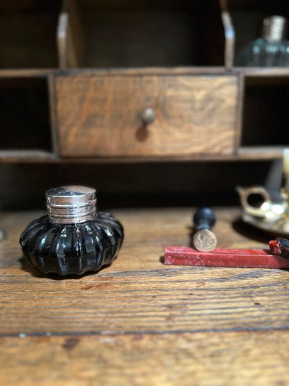 Glass Inkwell