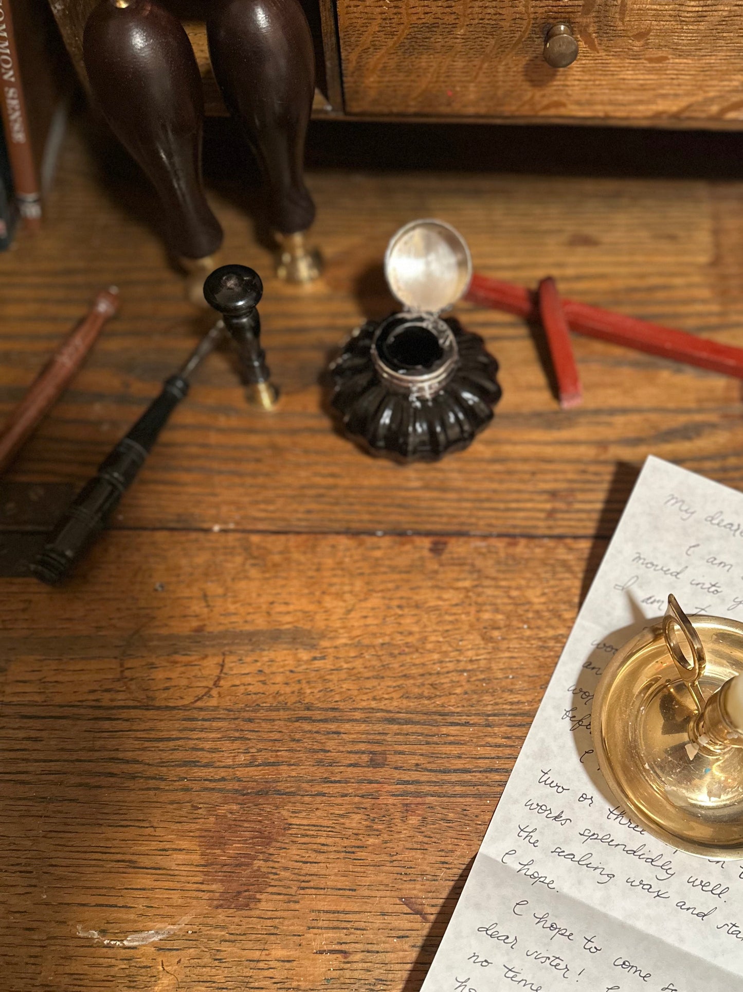 Glass Inkwell